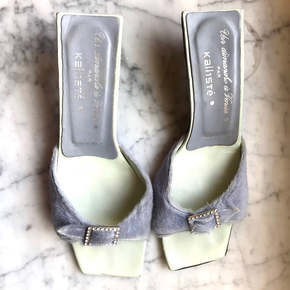 Lavender Calf Hair Mule